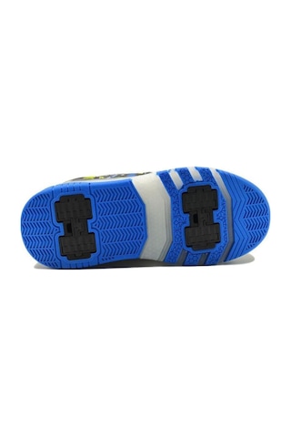 Pampili 03490 Çocuk Işıklı Patenli Spor Ayakkabı Beyaz - Siyah