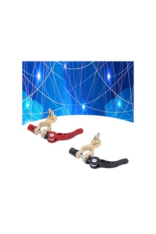 Moveevo Hızlı Bağlanabilir Bakır Akü Terminali, Araç Aküsü Kolu, Positif-negatif Akü Bağlantı Ucu, Elektrik İletkenliği İyi, Anti-korozif, Araç-kamyon-utility Araçları İçin