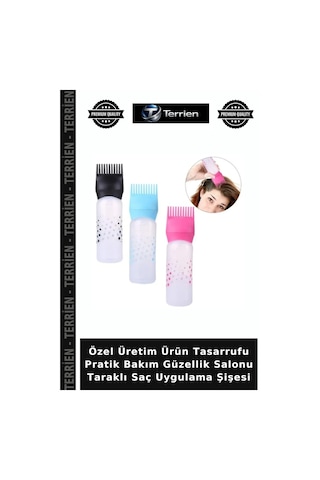 Özel Üretim Ürün Tasarrufu Pratik Bakım Güzellik Salonu Taraklı Saç Uygulama Şişesi