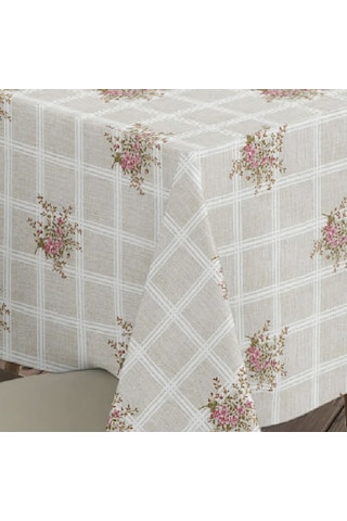 Pvc Elyaf Astarlı Çiçek Desenli Masa Örtüsü Colibri