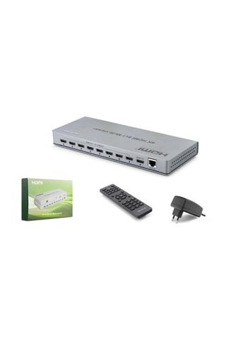 Hadron Hdx1438 Hdmı Multi Viewer Network Kontrollü Kumandalı 4k 30 Hz 8 Giriş 1 Çıkış Gri Kdo