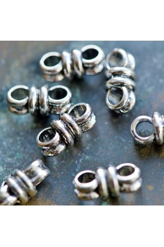 Kafebizu Boncuklar İçin Ayrıcılık Elemanı Ant. Gümüş 12,5x6x7 Mm 151137019