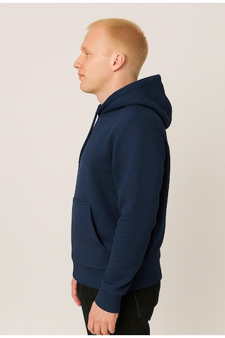 Axxel Erkek Lacivert Kapüşonlu Sweatshirt-w1108 Lacivert 3 İplik Şardonlu