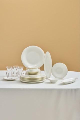 Karaca  Fine Pearl Fame 26 Parça 6 Kişilik Kahvaltı Takımı Gold