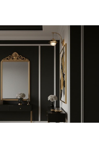 Bohem Aydınlatma Gold Duvar Apliği 3 Renk Led Modern Aplik Gold