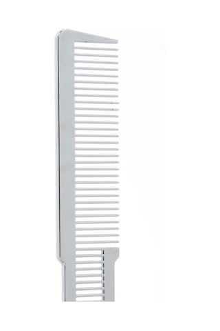 Suntek Büyük Berber Tarak Düz Üst Kesme Soluk Stil Gümüş