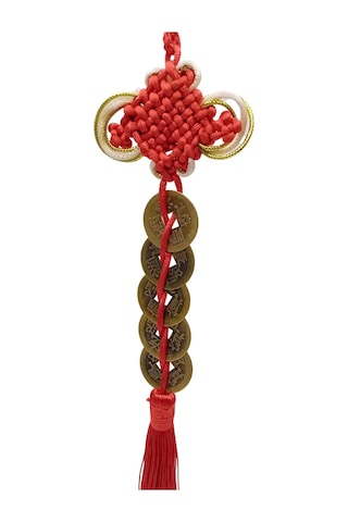 Çin Feng Shui Şans Ve Bereket Düğüm Beşli Para 35 Cm