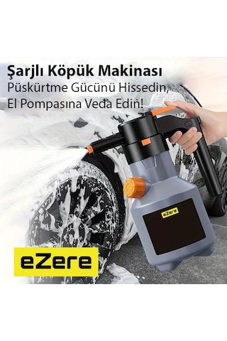 Ezere 2l Yüksek Basınçlı Şarjlı Köpük Makinası Oto Yıkama Pompası Köpük Püskürtücü- 5775