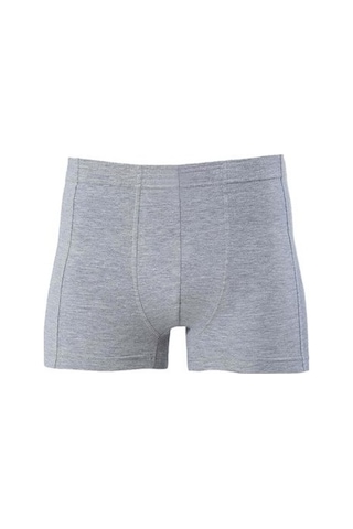 Lonca Tekstil Gri Renk Erkek Boxer Tekli Paket Gri