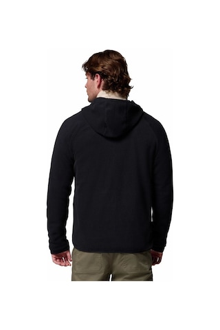Columbia Fast Trek Overlay Hooded Full Zip Siyah Erkek Outdoor Polar Am3470-010 Siyah