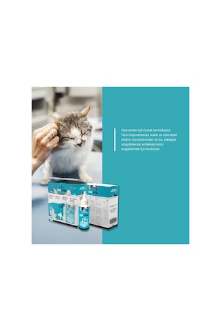 Earvital Kedi Köpek Kulak Temizleme Losyonu Solüsyonu 150ml Disk Pamuk Hediyeli