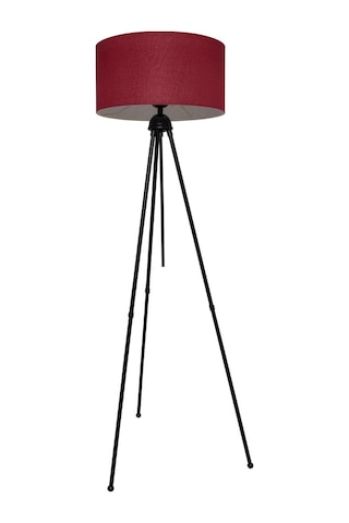 Silindir Başlıklı Bordo Metal Lambader