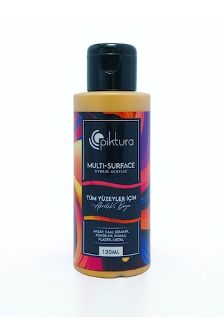 Piktura Akrilik Multisurface Boya 120ml Metalik Altın Metalik Altın