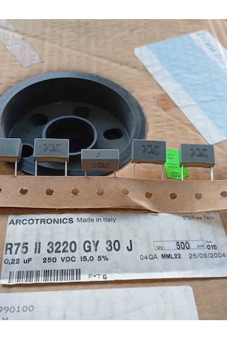 0.22uf 250vdc Mkp 15mm Arcotronıcs 34 Adet