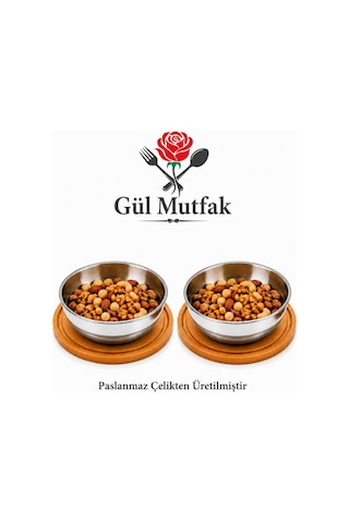 Gül Mutfak Dondurma Ve Çerez Kasesi Sunumluk Çok Amaçlı 10 Cm Paslanmaz Çelik 18/10 Diğer