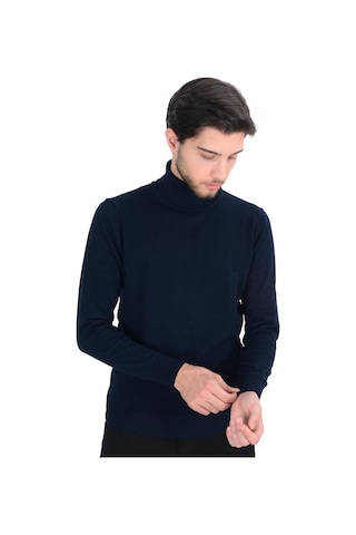 Cengiz İnler Tam Balıkçı Düz Slim Erkek Triko