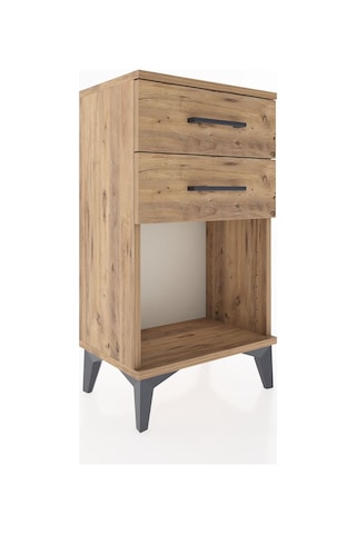 Arges Komodin 2 Çekmeceli 44x30x80 Çam-çam Çam