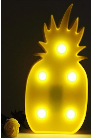 River World Ananas Şeklinde Ledli Dekoratif Eğlenceli Çocuk Gece L