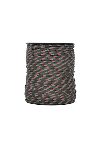 Mg Ropes Paracord İp 4mm Yeşil Beyaz Desenli No:82 10 Metre Çok Renkli