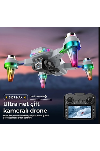 Katjmer S109 Gps Drone4k Hd Wıfı Fpv Drone 1080p Kamera Yüksekliği Tutun Rc Katlanabilir Quadcopter Dron Rc Helikopter Drone Hediye Oyuncak