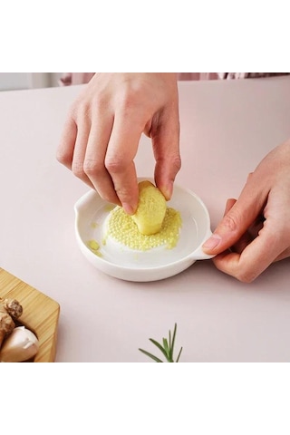 Porselen Rende Plakası Beyaz Seramik Çok Amaçlı Öğütücü Plaka Meyveler Zencefil Sarımsak Soğan Sebzeler İçin Parlatma Makinesi Beyaz