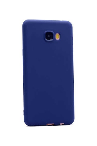 Samsung Uyumlu Galaxy C5 Kılıf Zore Premier Silikon Kapak Lacivert