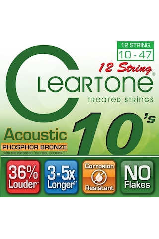 Cleartone Phos-Bronze 12 Strıngs 10-47 Takım Tel 12 Telli Akustik