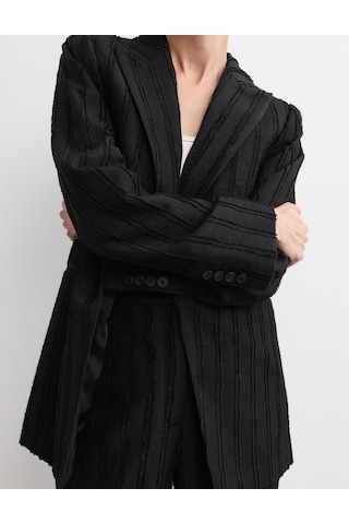 Marks & Spencer Dokulu Blazer Ceket Siyah
