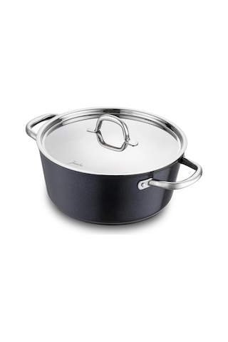 Jumbo Swiss Crystal Siyah 5 Parça Tencere Seti Siyah