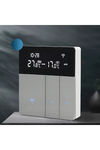 Xindoker Akıllı Su Isıtma Termostati, Wifi İle Uzaktan Kontrol, Doku Ve Ses Komutu, Büyük Lcd Ekran, Donma Engeli, Tatil Modu Ga Tipi