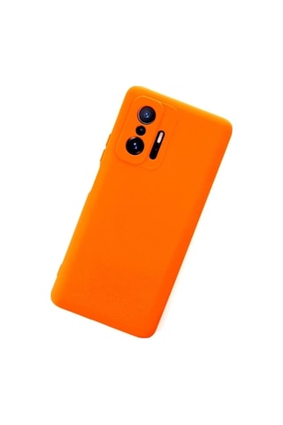 Xiaomi Mi 11t Pro Ile Uyumlu Kılıf Nano Içi Kadife Turuncu Renk Kamera Korumalı Silikon Kapak Col169832-turuncu