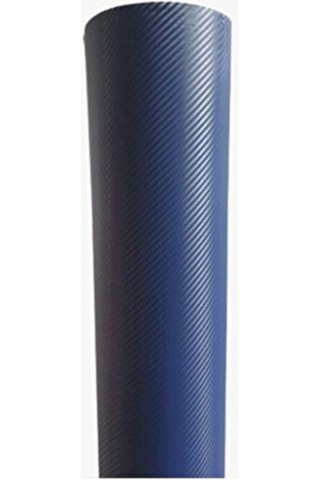 152cmx1mt Mavi Karbon Folyo 3d Hava Kanallı Araç Kaplama Folyosu