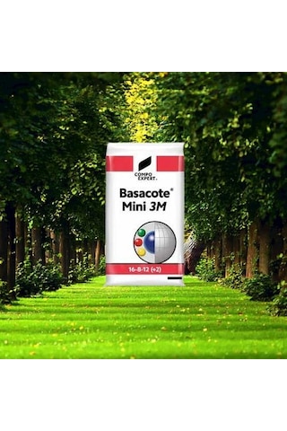 Compo Basacote Mini 3M Gübre (16-8-12 +2Mgo +Me) 15 KG  Çim Fidan