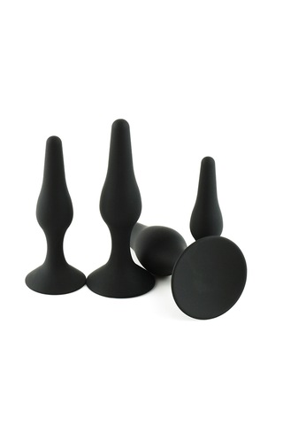 X-sense Siyah 4 Farklı Model Ve Ölçülerde Anal Plug Set