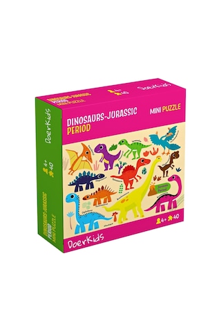 Doerkids Dinozorlar Jurassic Dönemi Mini Puzzle 40 Parça 4 Yaş