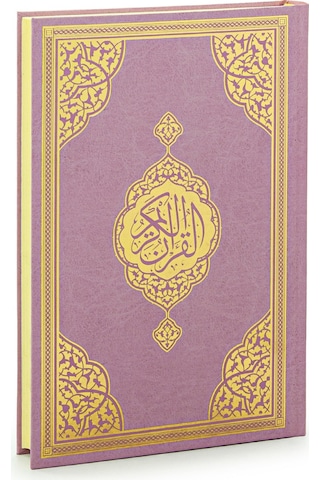 Sıvama Kapak Medine Hatlı Orta Boy Kuranı Kerim - Pembe