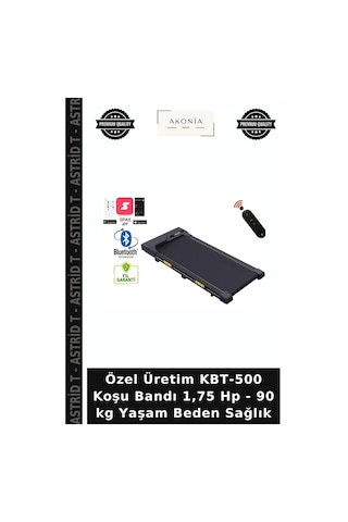 Özel Üretim Kbt-500 Koşu Bandı 1,75 Hp - 90 Kg Yaşam Beden Sağlık