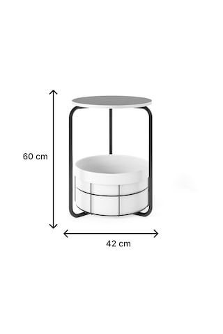 Çantalı Orta Sehpa Yan Zigon Sehpa Füme 1559