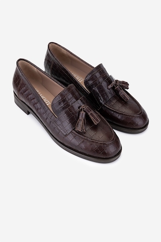 Valmenti Kadın Hakiki Deri Kahverengi Kroko Loafer Ayakkabı 33 15040 Bn Ayk Sk25-26 Kahve Kroko Kahverengi