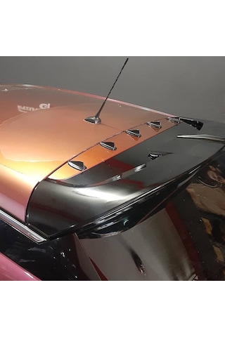 Shark Mini Balina Anten Tavan Spoiler Süsü Mini Anten Siyah