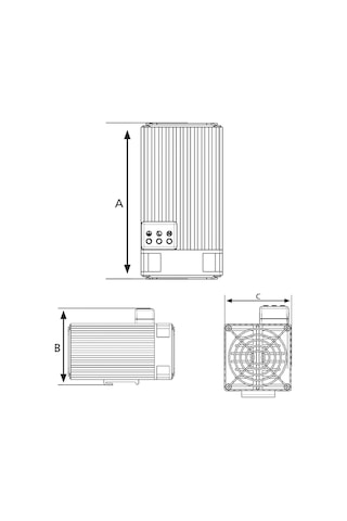 PLASTİM 750W Fanlı Rezistans Pano Isıtıcı