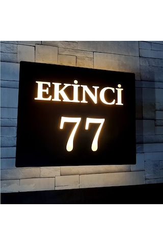 Özelleştirilebilir Işıklı Kapı Numarası (553416405)