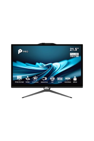 MSI Pro AP222T 14MA-607XEU i5-14400 16 GB 512 GB SSD 21.5" Dos Masaüstü Bilgisayar