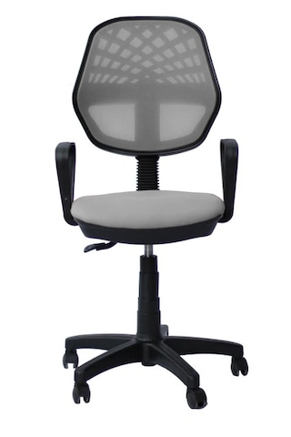 Gri Ofis Koltuğu Büro Çalışma Sanalyesi Oyuncu Koltuğu