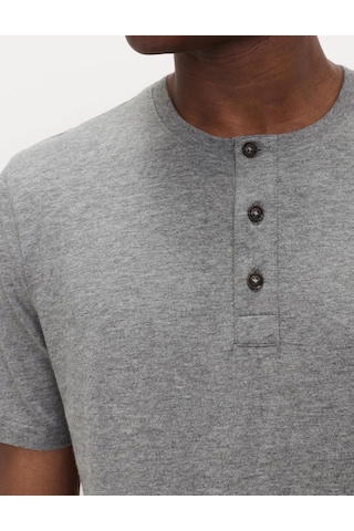 Marks & Spencer Geometrik Desenli Pijama Takımı T07000078 Gri