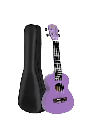 Midex Ukx-233prp Mor Concert Ukulele Askı Çanta Metod Pena