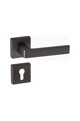 Doğanlar Karma Antrasit Rozetli Kapı Kolu Takım-yale Kol Pk001dgn0111 Renkli