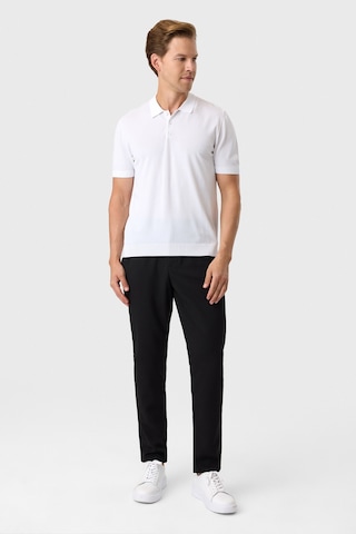 Back And Bond Regular Fit Düğmeli Beyaz Polo Yaka Tişört