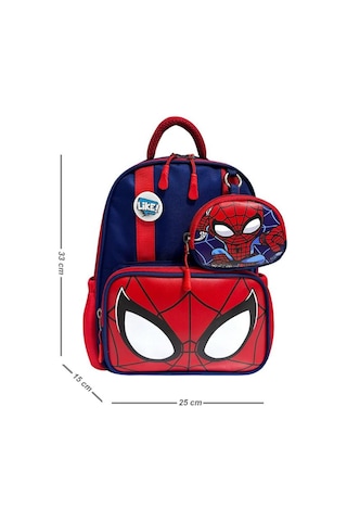 Anaokulu Sırt Çantası Spiderman Benzeri Erkek Çocuk Kreş Çantası 33 25 Cm Ortopedik Örümcek Adam Lacivert
