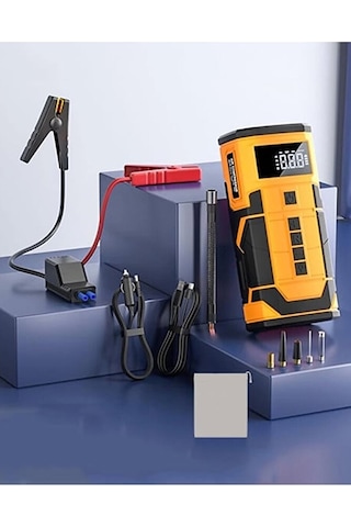 Kablosuz Şarjlı Taşınabilir Araç Akü Start 8000 Mah 14.8v Powerba